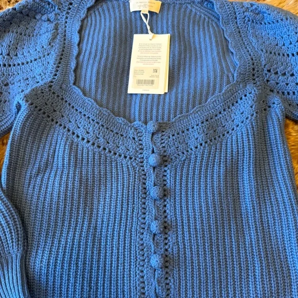 Sezane Moira Jumper Bleu D'hiver - Size L - Picture 5 of 8